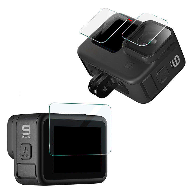 IMAK Sada chráničů přední zadní obrazovky s fólií na objektiv fotoaparátu pro GoPro Hero9 fólie z tvrzeného skla IMAK Sada chráničů přední zadní obrazovky s fólií na objektiv fotoaparátu pro GoPro Hero9 fólie z tvrzeného skla